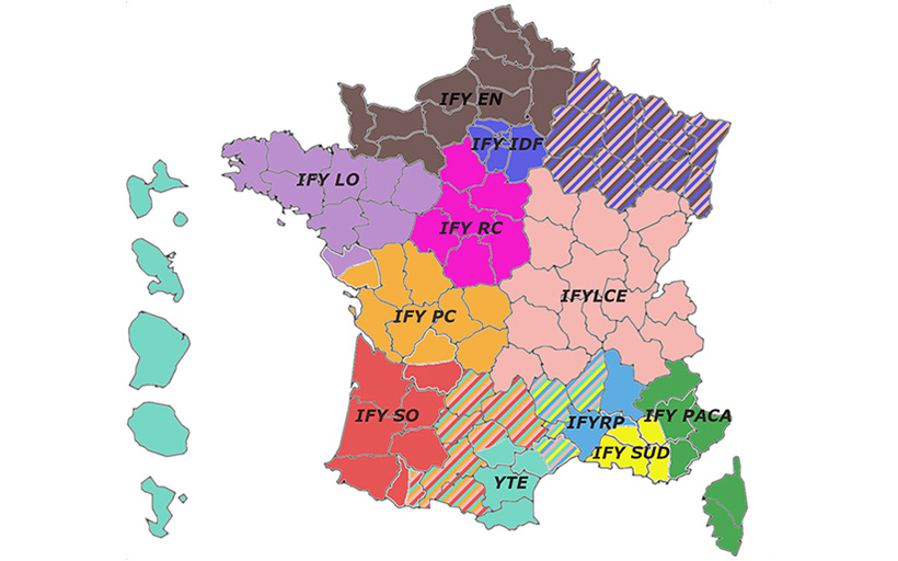 IFY - Nouvelle répartition des associations régionales